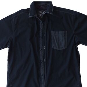 Drill‎ Clothing Company Boys Button Down Short Short Sleeves Junior Size M